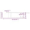 vidaXL Wall-Mounted TV Shelf Sonoma Oak 125x18x23 cm Engineered Wood