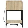 vidaXL Bedside Cabinet Sonoma Oak 40 x 40 x 61 cm Engineered Wood