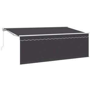 vidaXL Retractable Awning Anthracite 400 x 200 cm
