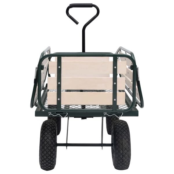 vidaXL Garden Hand Trolley Metal and Wood 250 kg