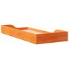 vidaXL Bed Frame Wax Brown 80 x 210 cm Solid Pine Wood