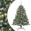 vidaXL Artificial Christmas Tree with 150 LEDs with Stand Green 150 cm