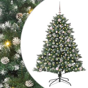vidaXL Artificial Christmas Tree with 150 LEDs with Stand Green 150 cm