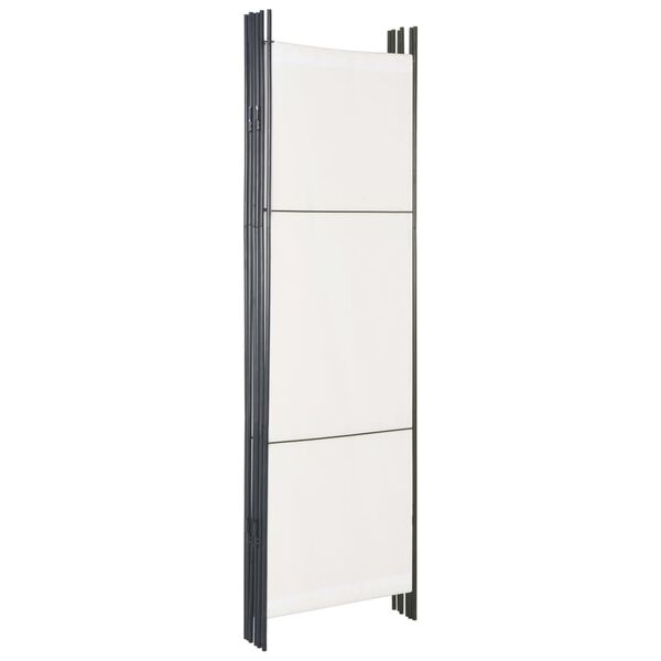 vidaXL 6-Panel Room Divider White 300x180 cm