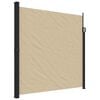 vidaXL Retractable Side Awning Beige 200x600 cm