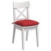 vidaXL Seat Cushions 2 pcs Red 40 x 40 x 6 cm Fabric