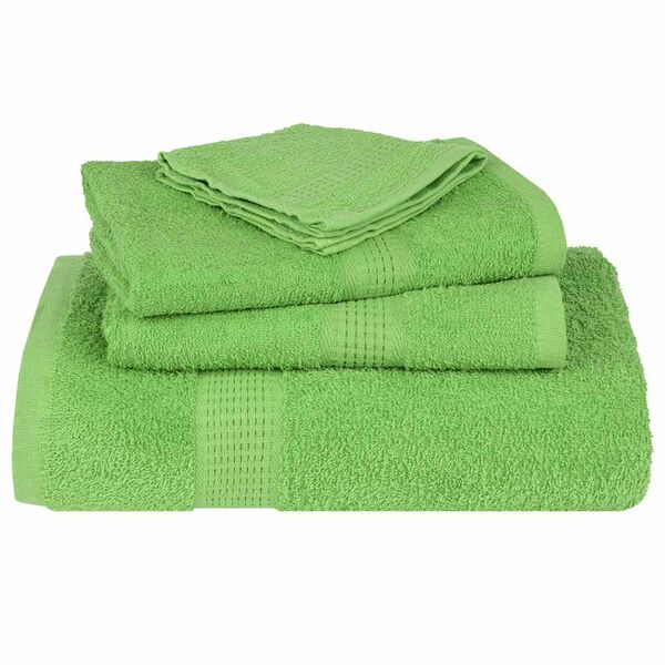vidaXL Wash Towels "FROGN" 10 pcs Apple Green 30x30 cm 360 gsm