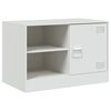 vidaXL TV Cabinets 2 pcs White 67x39x44 cm Steel