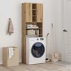 vidaXL Washing Machine Cabinet Artisan Oak 64x25.5x190 cm