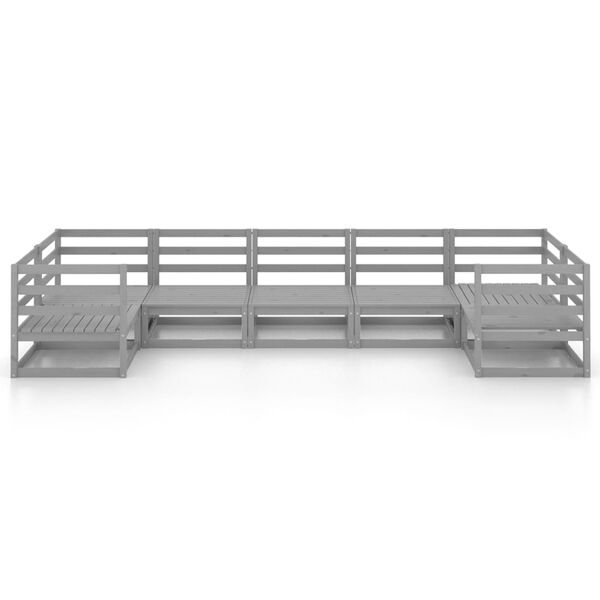 vidaXL 7 Piece Garden Lounge Set Solid Pinewood