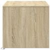 vidaXL Coffee Table with LED Lights Sonoma Oak Engineered Wood