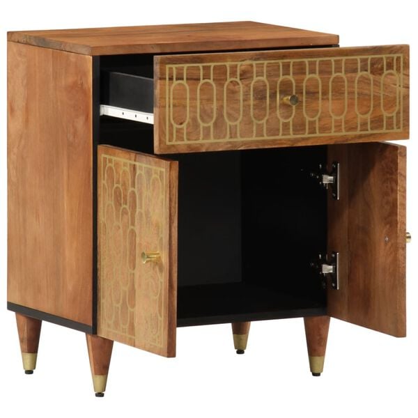 vidaXL Bedside Cabinet 50x33x60 cm Solid Wood Mango