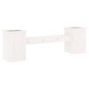 vidaXL Planter Bench White 184.5x39.5x56.5 cm Solid Wood Pine