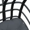 vidaXL Hanging Egg Chair with Stand Anthracite Steel