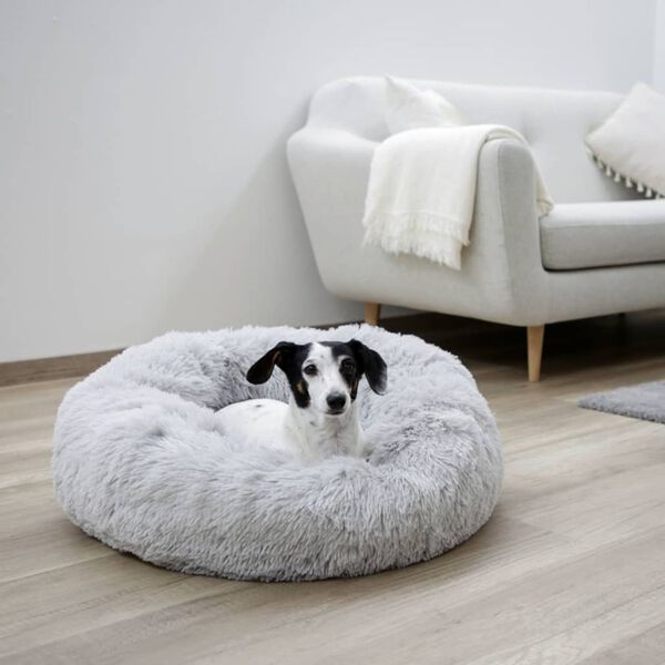 Kerbl Cosy Dog Bed Fluffy 18 cm Light Grey