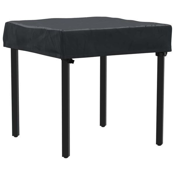 vidaXL Table Cover Plain Black 72 x 72 x 15 cm Fabric