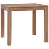 vidaXL Dining Table Solid Teak Wood with Natural Finish 82x80x76 cm