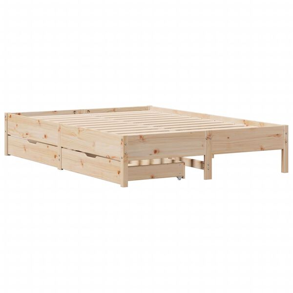 vidaXL Bed Frame without Mattress 120x200 cm Solid Wood Pine