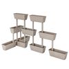 vidaXL Garden Planter 6 pcs 100 cm Taupe
