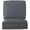 vidaXL Pallet Cushion Set 2 pcs Anthracite Oxford fabric
