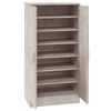 vidaXL Shoe Cabinet Concrete Grey 55x35x108 cm Engineered Wood