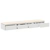vidaXL Bed Drawers White 135 x 36.5 x 16.5 cm Engineered Wood