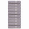 vidaXL Bath Towels "FROGN" 10 pcs Grey 100x150 cm 360 gsm