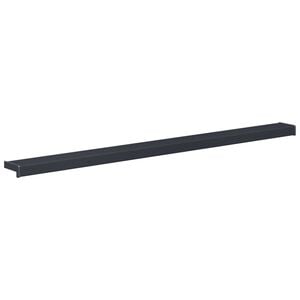 vidaXL Window Sill Anthracite with wood grain 120 x 15 x 4.5 cm PVC