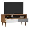 vidaXL TV Cabinet MOLDE Brown 106x40x49 cm Solid Wood Pine