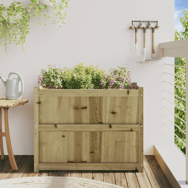 vidaXL Garden Planter 90x50x70 cm Impregnated Wood Pine