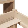 vidaXL Bookcase Bed without Mattress 180x200 cm Super King Solid Wood Pine