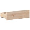 vidaXL Bed Frame without Mattress with Headboard 150x200 cm King Size Solid Wood Pine