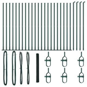 vidaXL Fence Post Green