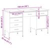 vidaXL Work Cabinet with Drawer with Lock 3 pcs Black 150 x 55 x 85 cm