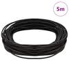 vidaXL Leather Cord Dark Brown &Oslash;1 mm x 5 m Leather