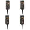 vidaXL Outdoor Solar Lights with Ground Spike 4 pcs Warm White 29 cm