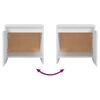 vidaXL Bedside Cabinets 2 pcs White 45x34x44.5 cm Engineered Wood