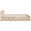 vidaXL Bed Frame without Mattress 200x200 cm Solid Wood Pine