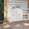 vidaXL Kitchen Door MEPPEL 2 pcs White 50 x 9 x 82 cm Solid Pine wood