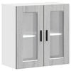 vidaXL Kitchen Wall Cabinet with Glass Door Porto Grey Sonoma