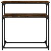 vidaXL Console Table Smoked Oak 75x35.5x75 cm Engineered Wood