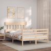 vidaXL Bed Frame without Mattress Small Double Solid Wood