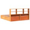 vidaXL Bed Frame without Mattress Wax Brown 200x200 cm Solid Wood Pine
