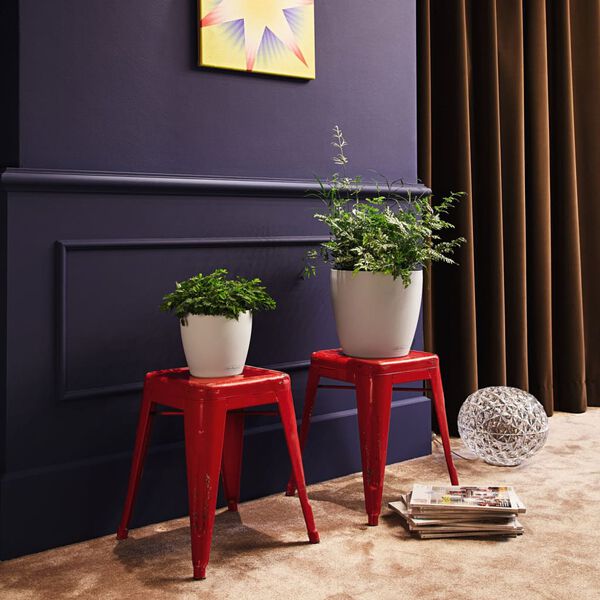 LECHUZA Planter CLASSICO Color 18 ALL-IN-ONE White