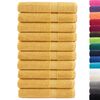vidaXL Premium Towels "SOLUND" 10 pcs Gold 100x200 cm 600 gsm