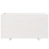 vidaXL Garden Planter White 90x40x49.5 cm Solid Wood Pine