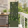 vidaXL Garden Privacy Screen Olive green 50 x 150 cm Cold-rolled steel
