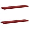 vidaXL Bench Cushions SOEST 2 pcs 100% Polyester Wine Red