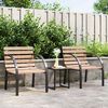 vidaXL Garden Chairs 2 pcs Wood