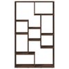 vidaXL Bookcase Brown Oak 72x20x120.5 cm Engineered Wood